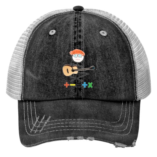 Discover Funny Sheeran Print Trucker Hat - Mathematics Tour