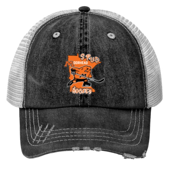 Discover Moorhead high school hockey Print Trucker Hats