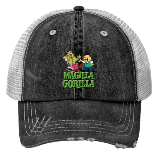 Discover Magilla Gorilla  Sticker Mask Print Trucker Hats