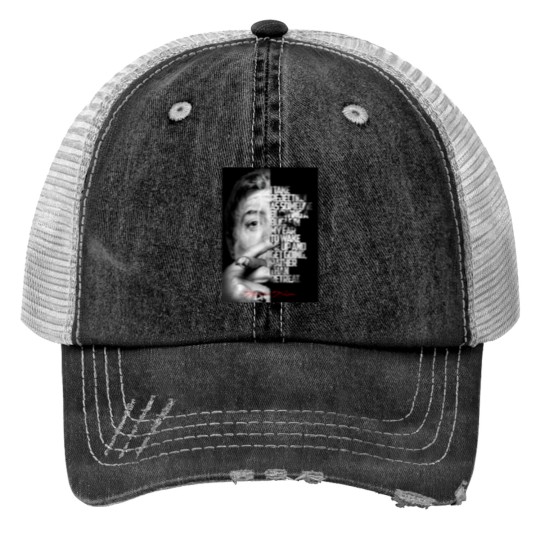 Discover Blacks and white Sylvester Stallone quote  -4 Print Trucker Hats