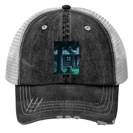 Discover A Painters Cabin Print Trucker Hats