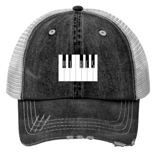 Discover PIANO VIBES Print Trucker Hats