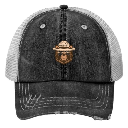 Discover Alt National Park Service Resist - bear resistance resist Print Trucker Hats