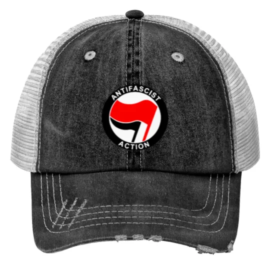 Discover Anti Fascist Actio Print Trucker Hats