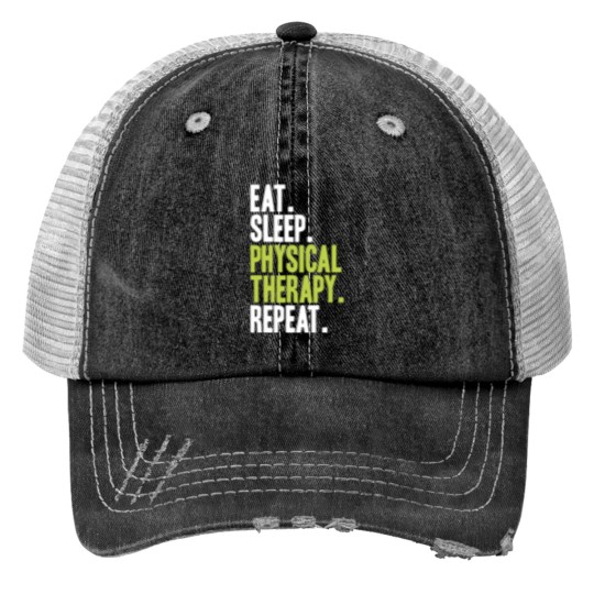 Discover Physical Therapist Physical therapys Physiotherapy Fitted V-Neck Print Trucker Hats