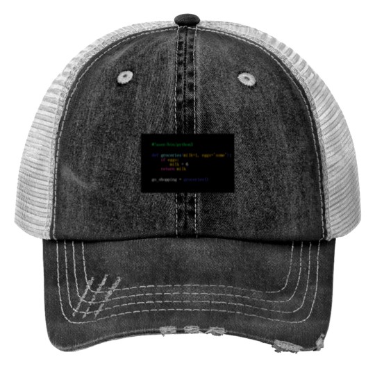 Discover The programming joke that keeps giving Print Trucker Hats