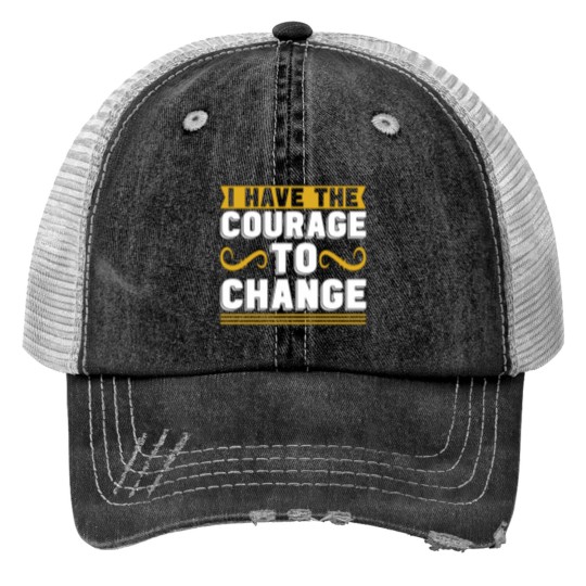 Discover mentals Health I Have The Courage Coffee anxietys Print Trucker Hats