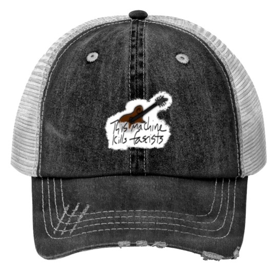Discover Mandolin This Machine Kills Fascists Print Trucker Hats