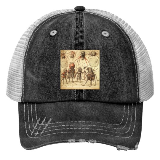 Discover Blacks deaths Plague Medieval Manuscripts Print Trucker Hats