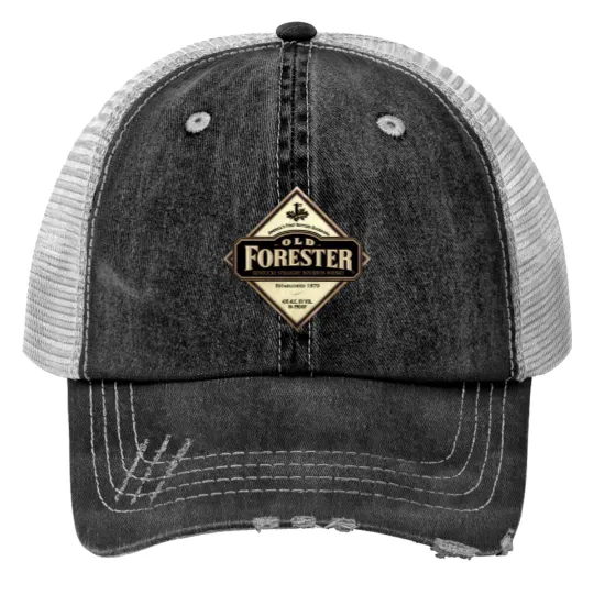 Discover Old Forester-Bourbon Whisky- Est. 1870-Logo Print Trucker Hats