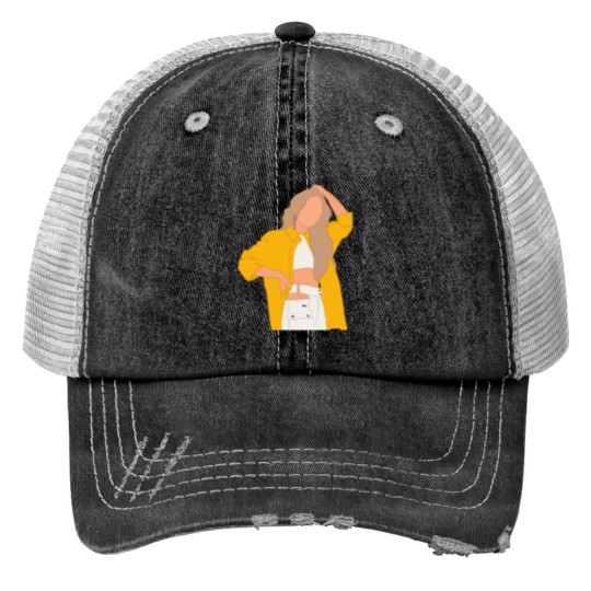 Discover Sabrina Carpenter (b) actives Print Trucker Hats