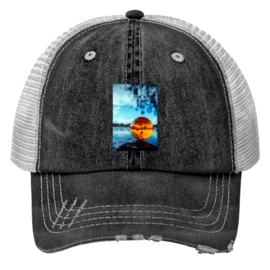 Discover Dragon Ball Ball Design Sticker 1132 Print Trucker Hats