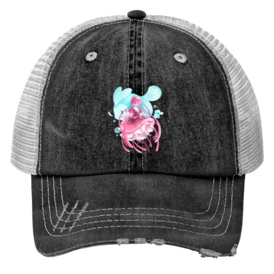 Discover Pink Jellygirl Greens Print Trucker Hats