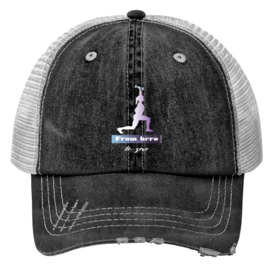 Discover From heros to zero- heros Print Trucker Hats