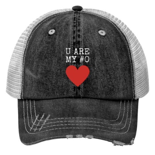 Discover You Are My Number 0 Print Trucker Hats