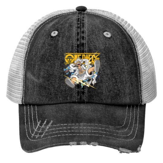 Discover Luffy Anime 0115 Print Trucker Hats