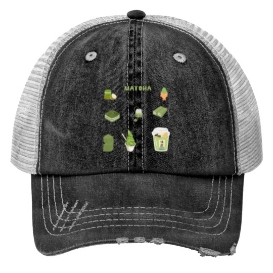 Discover matcha  pack Print Trucker Hats