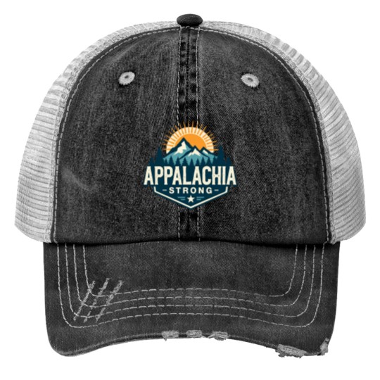 Discover Appalachia Strong Print Trucker Hats