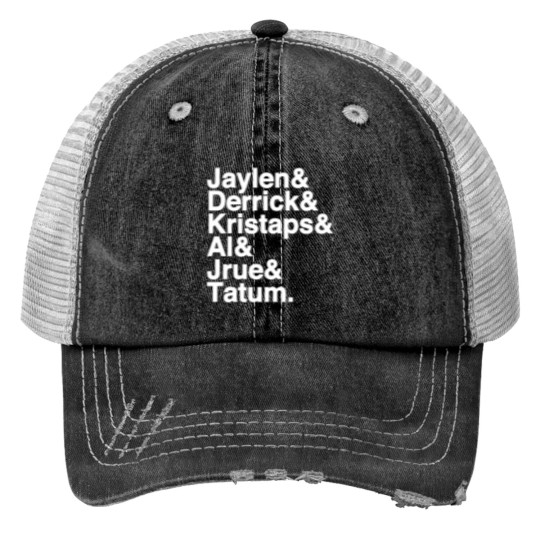 Discover Boston Basketball Essential Print Trucker Hats