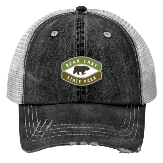 Discover Bear Lake State Park Idaho Roaming Bear ID Vacatio Print Trucker Hats