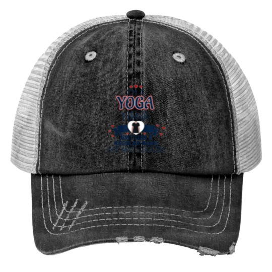 Discover Funny Yoga Nana Way Cooler Print Trucker Hats