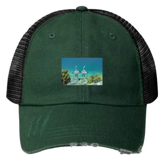 Discover Steamed clams -1 Print Trucker Hats