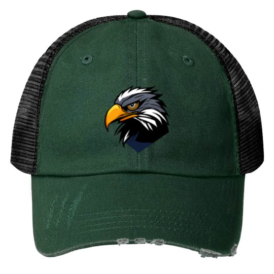 Discover Eagle -17 Print Trucker Hats