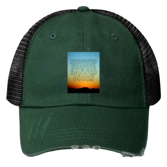 Discover Survived Reading banneds Books 3 Print Trucker Hats
