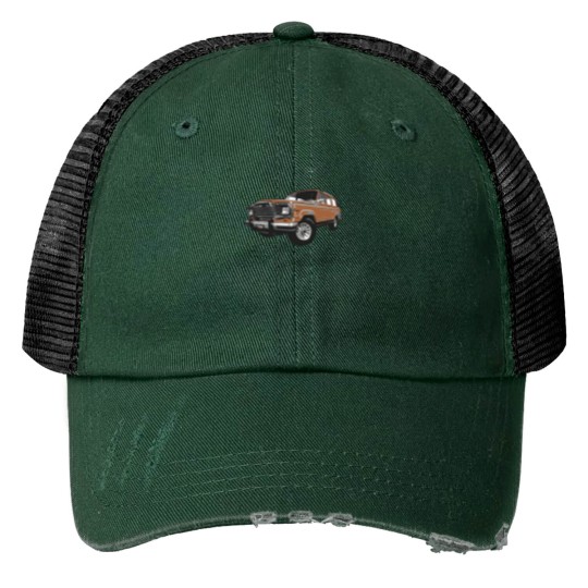 Discover 60s 80s 4x4 Print Trucker Hats