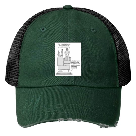 Discover Dependencies Print Trucker Hats