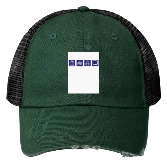 Discover Snowboarding Print Trucker Hats