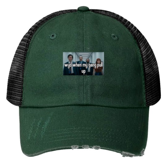 Discover The Microdata squads Pulls Up Helly R Mark S Print Trucker Hats