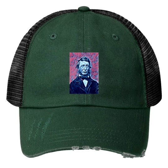 Discover Henry David Thoreau Artwork Print Trucker Hats