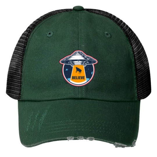 Discover Area 51 Print Trucker Hats