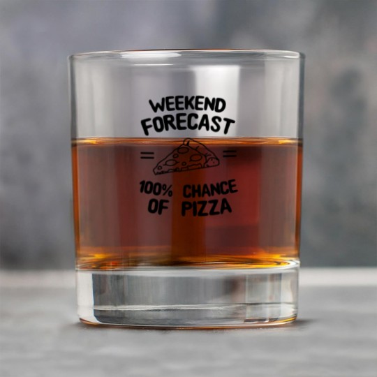 Discover Weekend Forecast 100% Chance of Pizza Rock Glasses