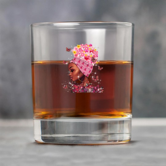 Discover In October We Wear Pink Black Woman Breast Cancer Awareness Rock Glasses