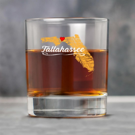 Discover City of Tallahassee Florida | Vacation Souvenir - Graphic Rock Glasses