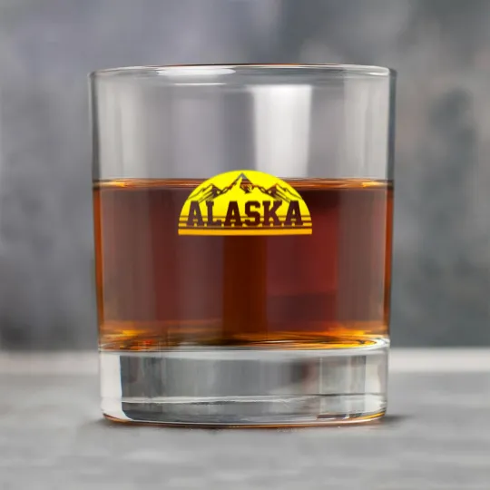 Discover Alaska Vintage Alaska Day Rock Glasses