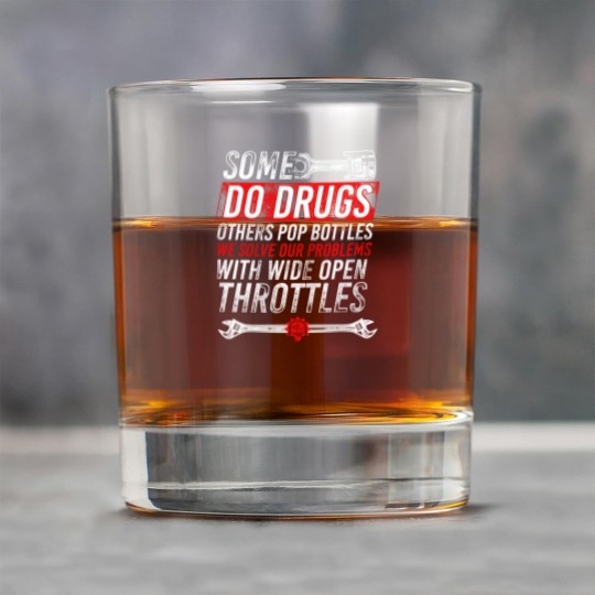 Discover Wide Open Throttle Rock Glasses - Car or Truck Racing Rock Glasses