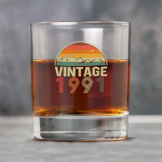 Discover Classic 30th Birthday Gift Idea Vintage 1991 Rock Glasses