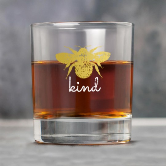 Discover Womens Vintage Be Kind - Bumblebee Bee Kind Kindness Rock Glasses