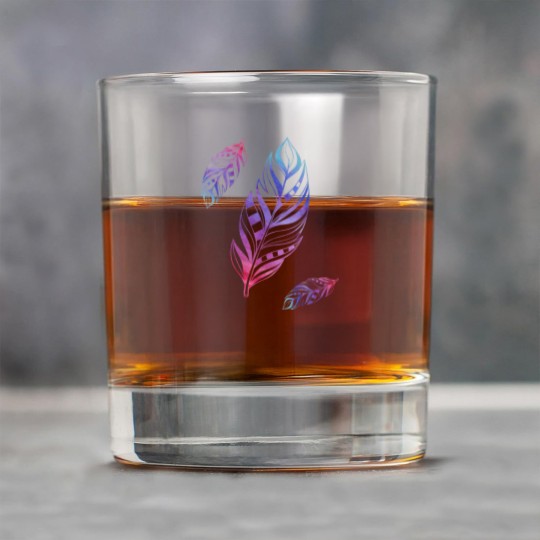 Discover Colorful Feathers Indian Heritage Native American Rock Glasses