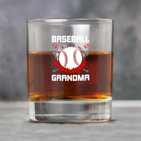 Discover Baseball Grandma Baseball Lover Rock Glasses