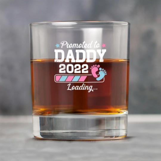 Discover Promoted To Daddy Funny Family With Cute Footprint Rock Glasses