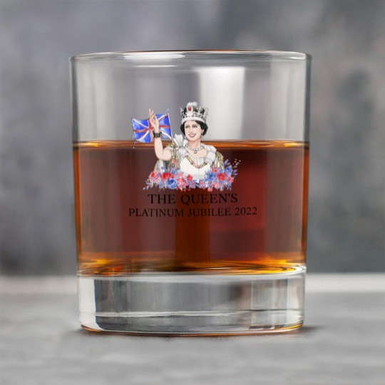 Discover Queen Elizabeth II Platinum Jubilee 1952-2022 CELIBRATION Rock Glasses  Union Jack Rock Glasses The Queen's Crown Royal Rock Glasses