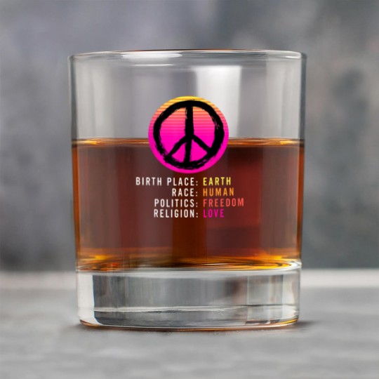 Discover Birthplace Earth-Race Human-Equality Rock Glasses