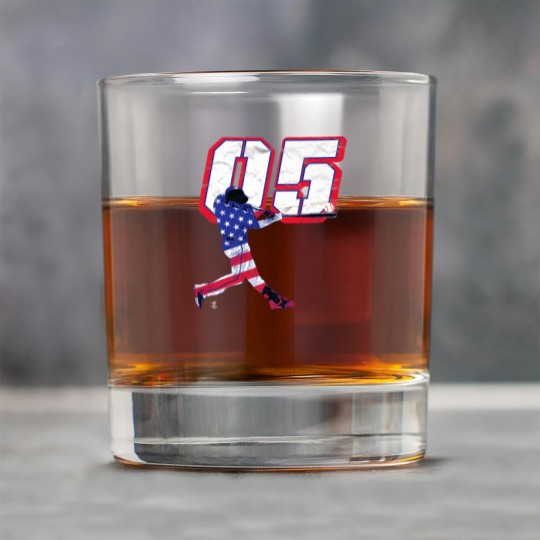 Discover Freddie Freeman Flag Silhouette Gameday Premium Rock Glasses