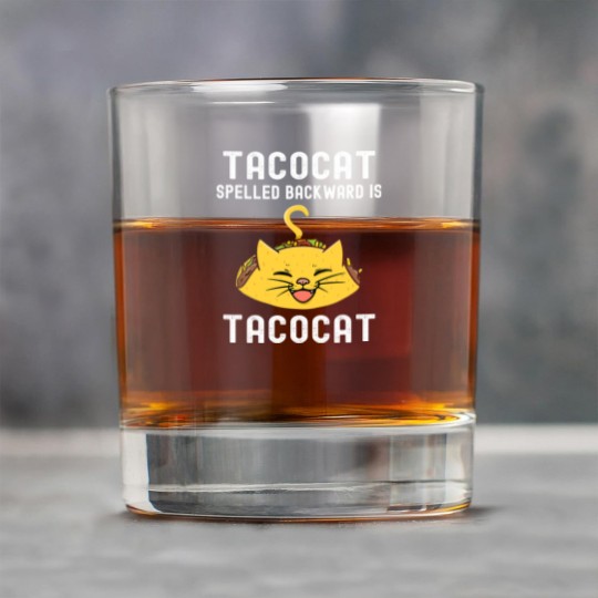 Discover Tacocat Spelled Backward Is Tacocat Lover Cat & Taco Rock Glasses