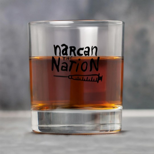 Discover Narcan the Nation (Black Letter) - Harm Reduction - Rock Glasses
