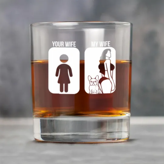Discover Your Wife My Wife French Bulldog Sexy Rock Glasses